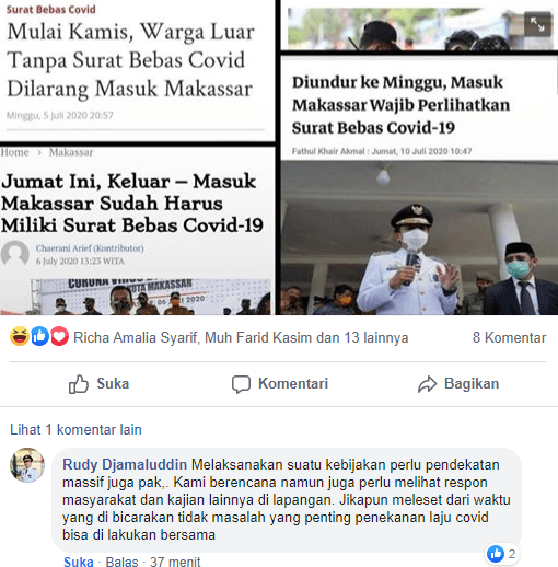 Status Facebook Asri Tadda